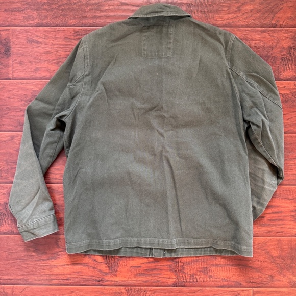 Volcom Likeaton Snap Front Jacket - Olive Twill - Size Large - Picture 4 of 4